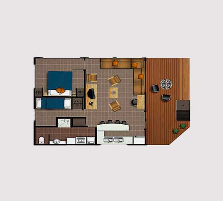 Freycinet Accommodation floor plan