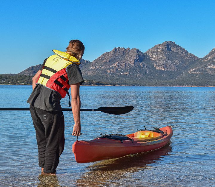 Kayaking at Edge of the Bay