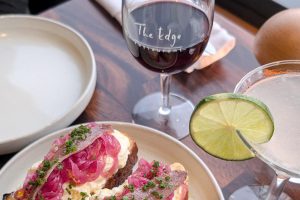 The Edge restaurant for dinner with wine and cocktails