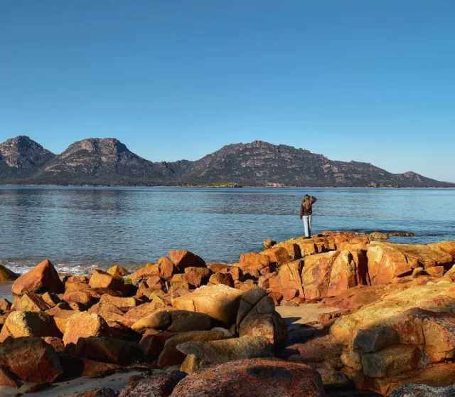 A feel good type of place for the weekend. Gotta love our little spot in the Freycinet Peninsula 💛📸 @dustandsaltstudio_