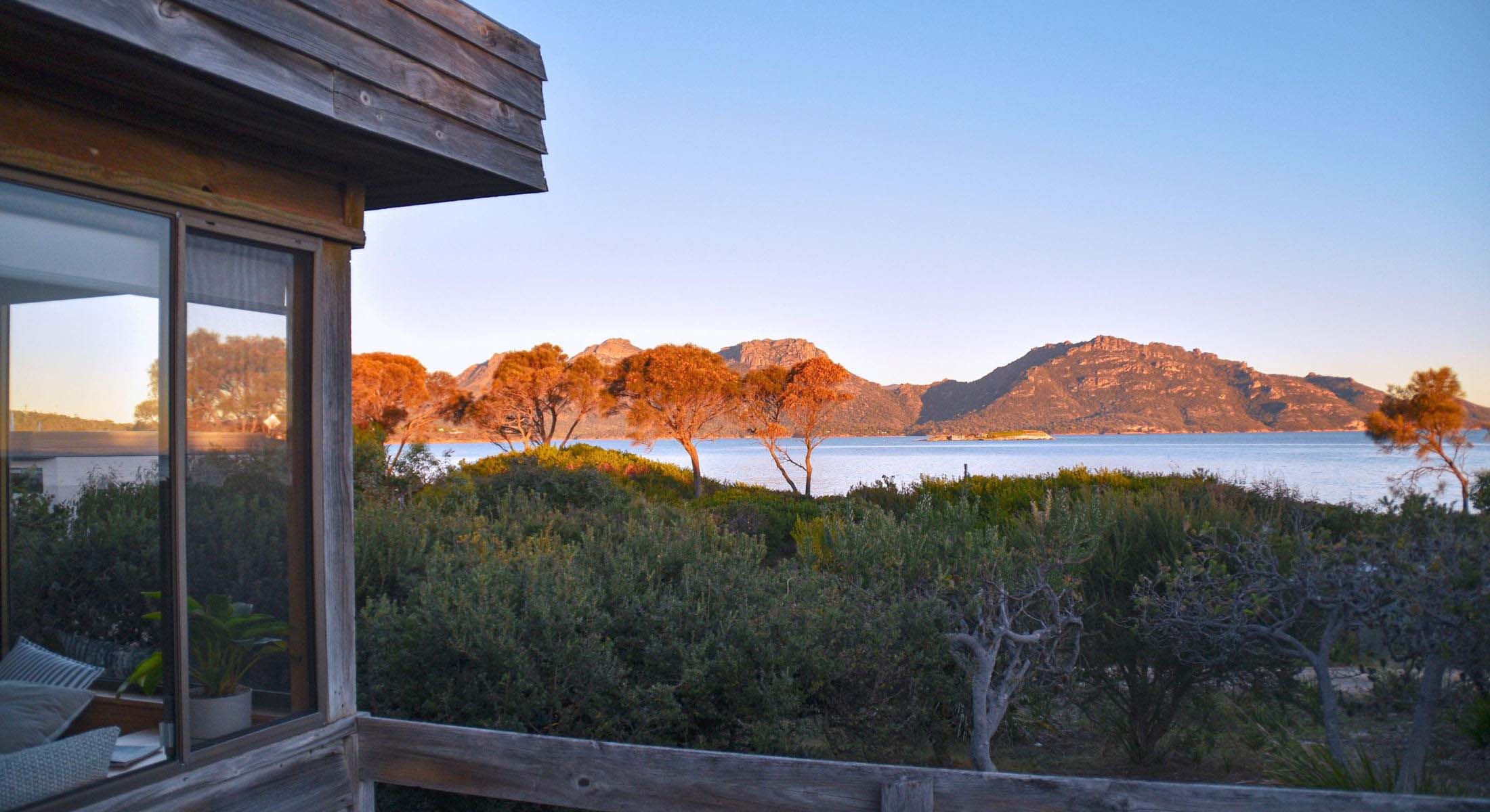 View from Vintage Chalet at Edge of the Bay