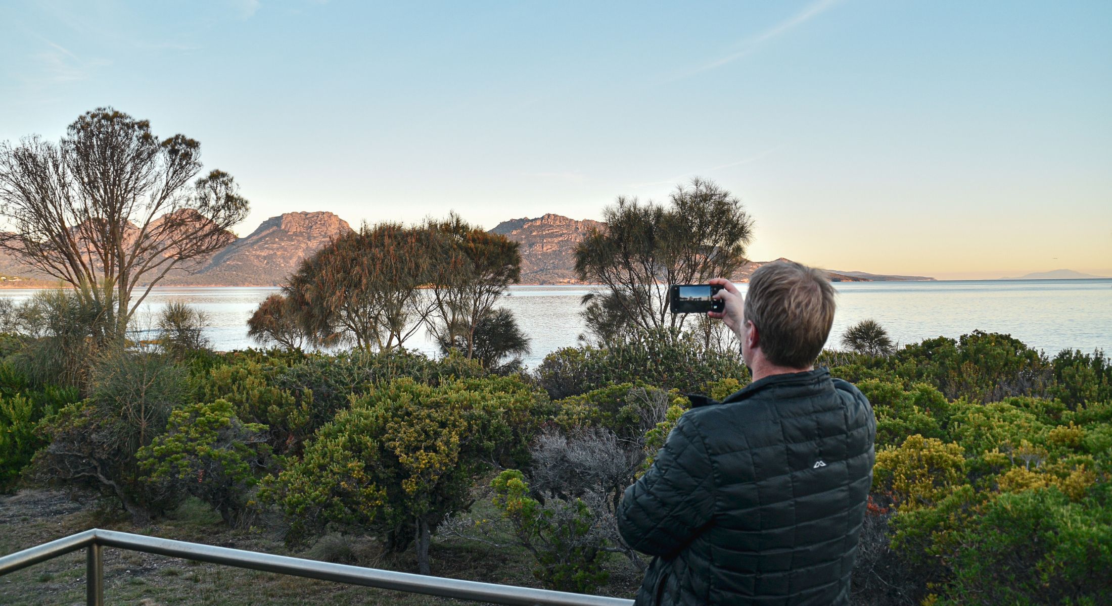 Take a mobile phone photo at Edge of the Bay