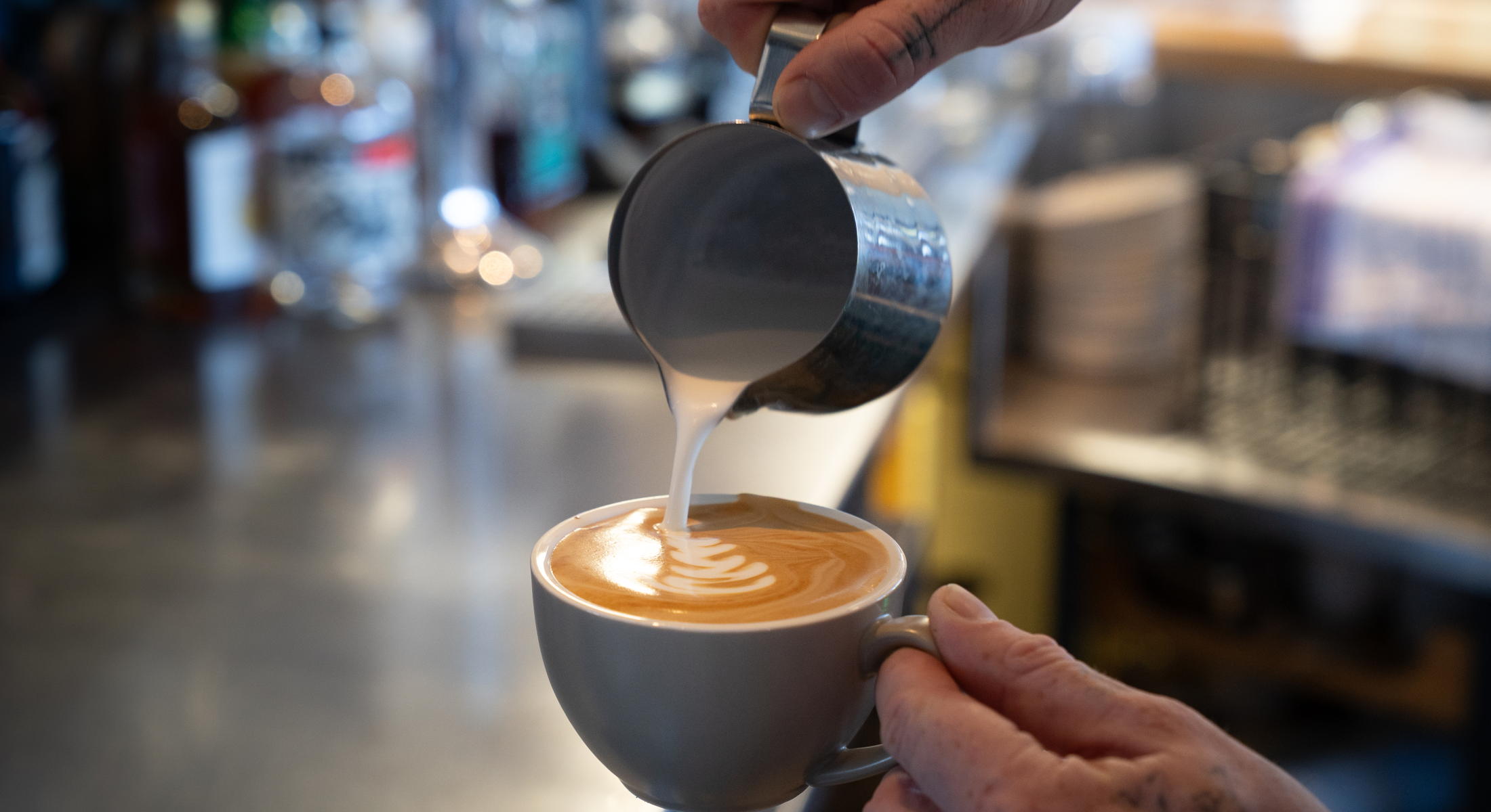 Freshly brewed coffee at The Edge Restaurant and Bar