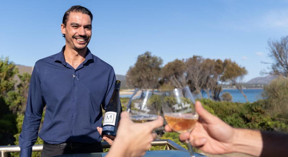 Wine tasting experience at Edge of the Bay